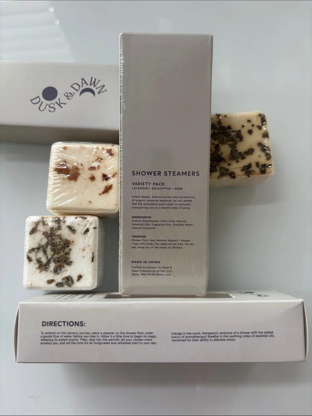 Aromatherapy Shower Steamers Variety Pack - Lavender, Eucalyptus & Rose